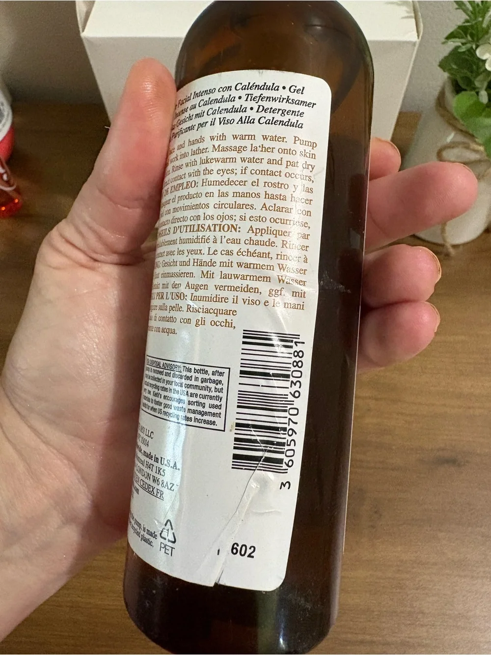 Kiehl’s Calendula Deep Cleansing Foaming Face Wash 7.8oz